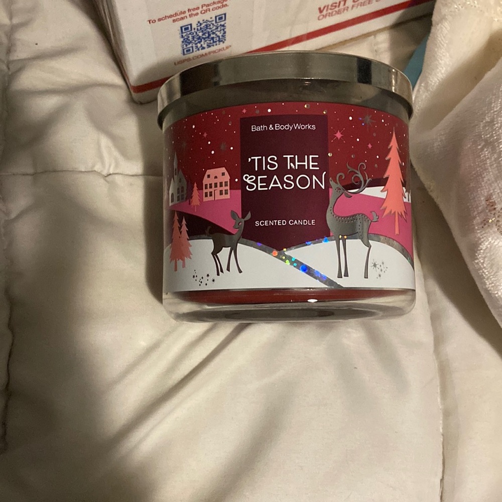 Tis the season 3-wick candle